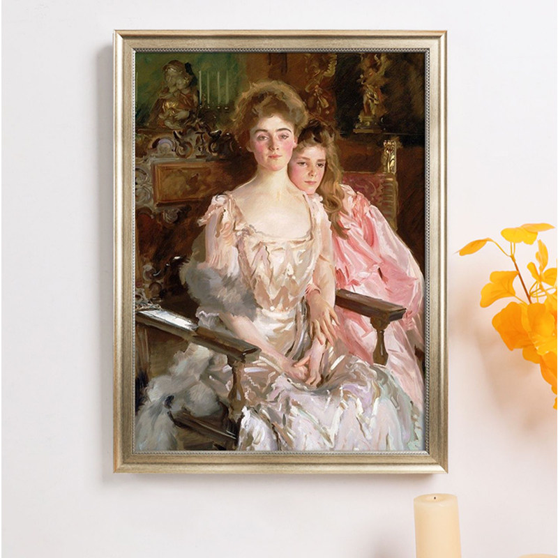 油画外框定做70*50cm装裱定制任意尺寸40*30cm带画布复古像框架挂