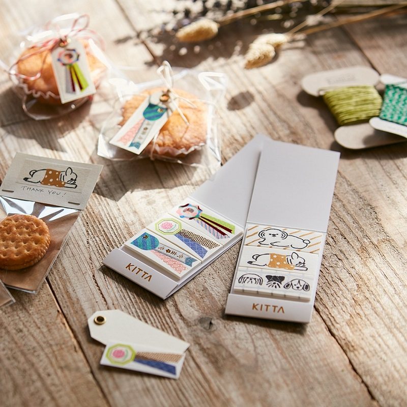 纵向书写 King Jim锦宫KITTA小巧便携贴纸和纸胶带手帐文具