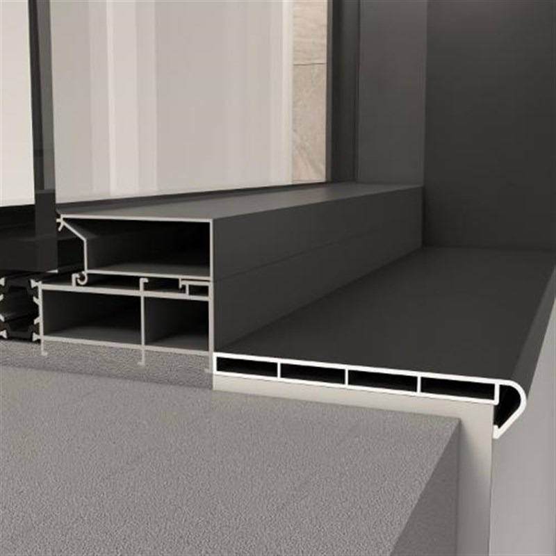 定制窗包边窗框铝合金门窗一体成型窗框自装极窄窗窗台板