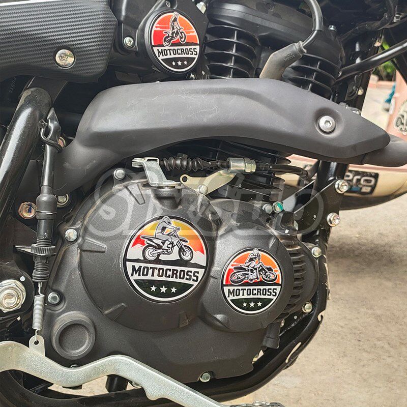 适用于crf190L cbf 贴tr机盖改装复古越野耐热水晶胶车贴个性机车