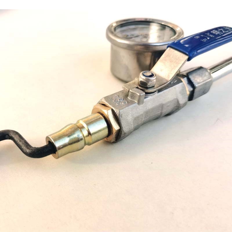 明不锈钢充气杆手摇快速充气杆大货车轮胎充气管加气杆