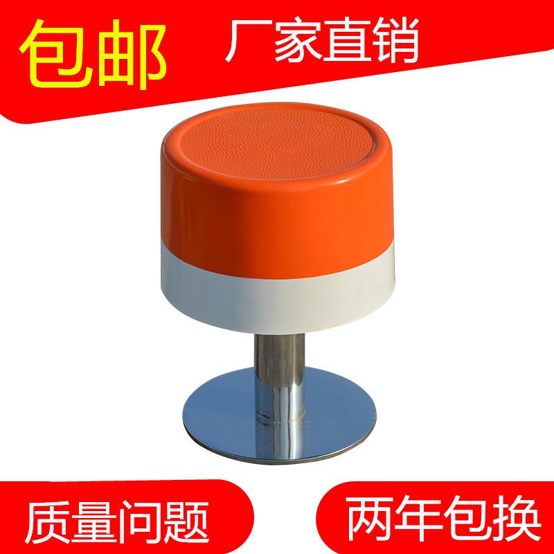 玻璃钢不锈钢小吃餐饮店餐厅桌椅组合休闲个性创意小圆凳冬瓜凳子