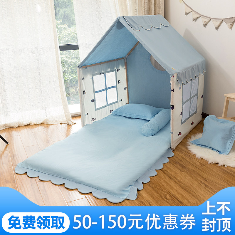 儿童帐篷游戏屋室内家用大号男孩可睡觉玩具屋宝宝卡通帐篷装饰灯