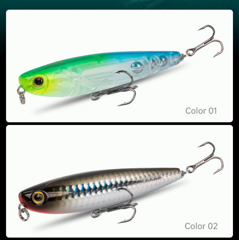 国王之字狗噪音0518仿生浮水铅笔远投路亚假鱼饵淡水翘嘴鲈鳜鱼