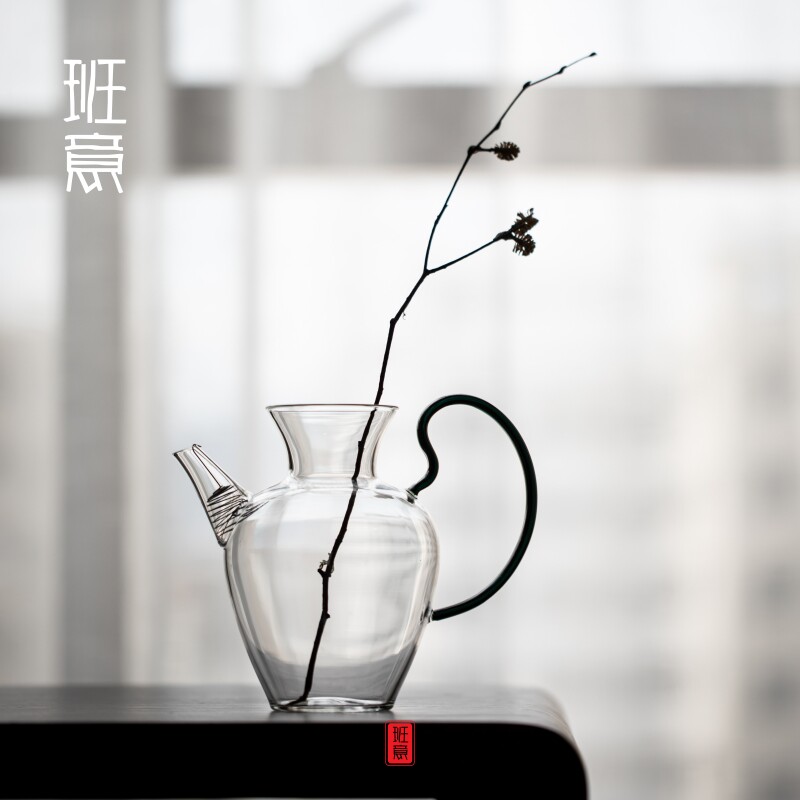 班意 仿宋家用泡绿茶执壶大号玻璃公道杯大容量耐热分茶器泡茶壶