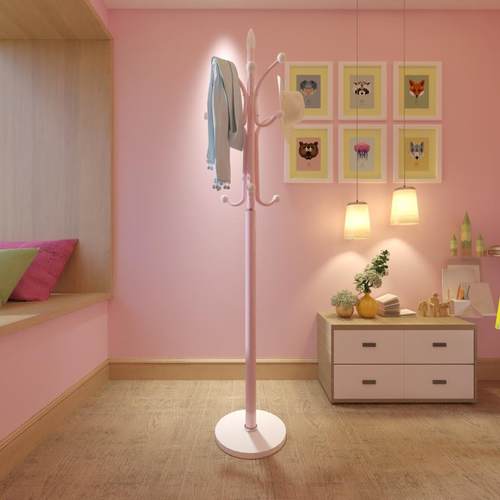 挂衣架简约现代大衣架落地卧室内家用经济型简易铁艺衣帽架大理石