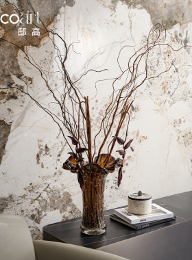 家具展厅工艺术品摆件高级花瓶插花仿真花器售楼处样板房装饰搭配