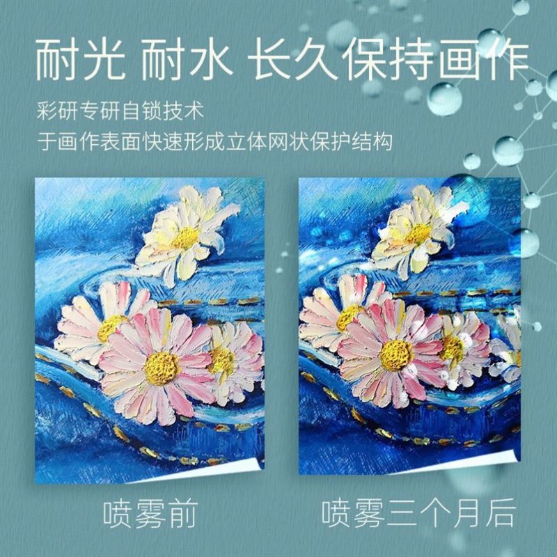 油画棒定画液定型液固定液丙烯颜料油画美术画画定型喷雾固色剂