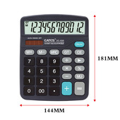 838 计算器DC 送礼佳品超大显示 伊达时12位数台式 EATES
