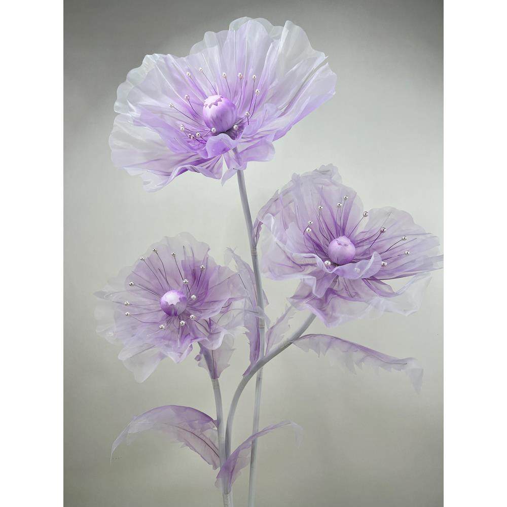 新款婚庆道具路引丝花舞台背景装饰纱花美陈VBW网橱婚礼布置窗真