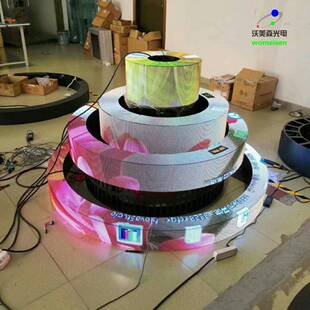 圳屏幕ws-p4s深美森室内外l屏ed异形屏圆形圆环屏球沃形屏dj魔方