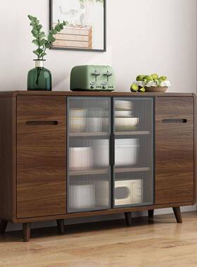 中实木餐边柜22067客厅一体储物柜新式柜子靠墙置茶物柜水茶吧柜
