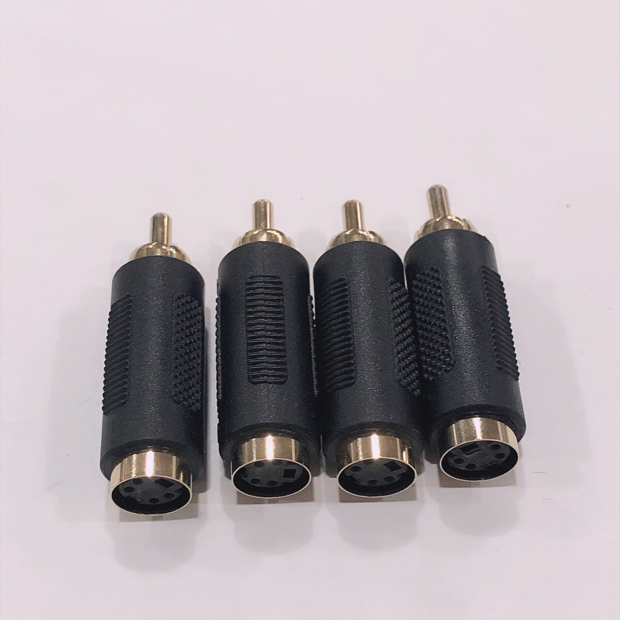 RCA莲花转接4针母座转接头