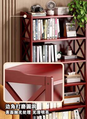 置物架多货层落地30517实木书架客厅书房书现代简柜约杂物收纳储