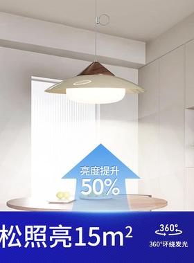 全谱餐厅线灯22413中古奶油风创光意渔夫台帽摇臂饭厅灯民宿护吊