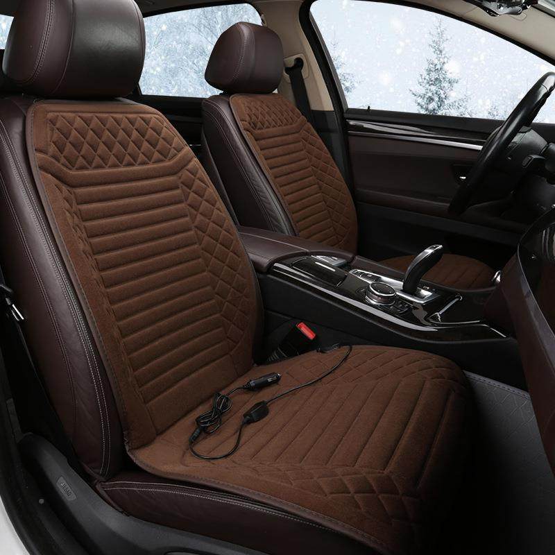 2025车载电热坐垫12车V24伏热点烟器汽加车电热毯座YBE椅垫用暖垫