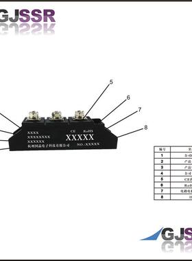 1809杭州国晶交防流雷配电柜汇流防箱二极管MDA70A2500反V