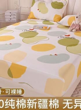 全棉床笠单件202新款夏季纹保CDO床罩斜固定床垫护套5沙发罩