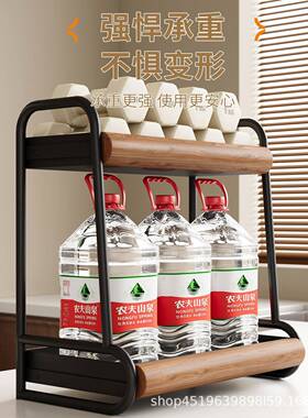 房调料面置物架台调味品架家用功多能油盐酱醋瓶中古风收A-026黑