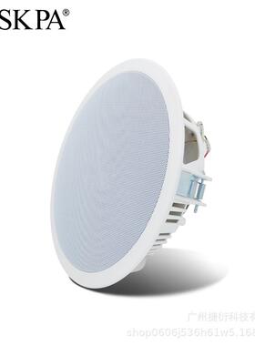 C校R81系5吸顶喇叭入式音箱园广播嵌背景音乐扬声器86978统同轴音