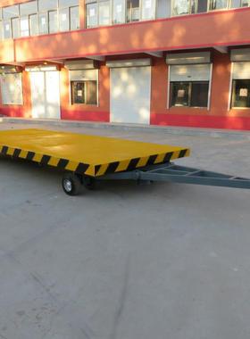 仓库厂房货物25772广输牵引板车运大吨位拖板车使平用泛送货