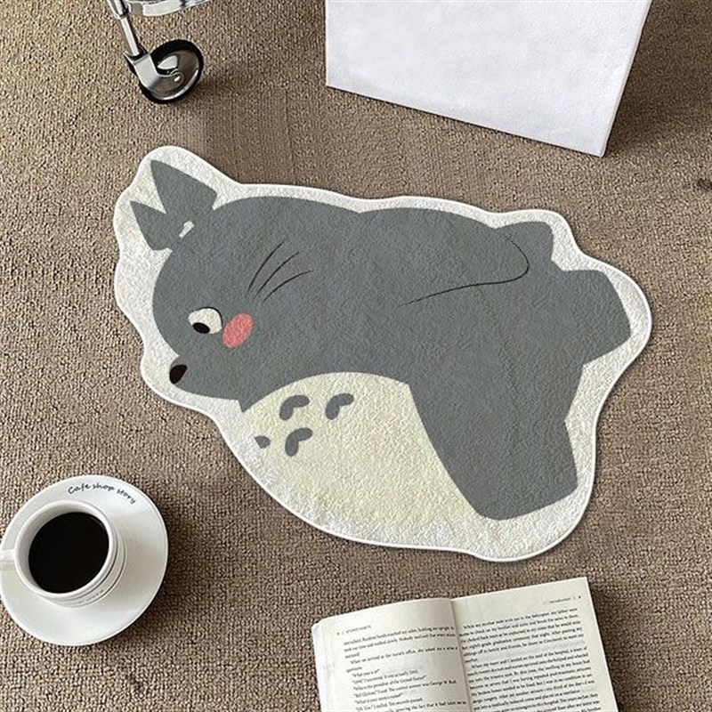 龙猫地垫地毯宫崎骏卧室家用防滑吸水门垫短毛绒家居超萌卡通浴室