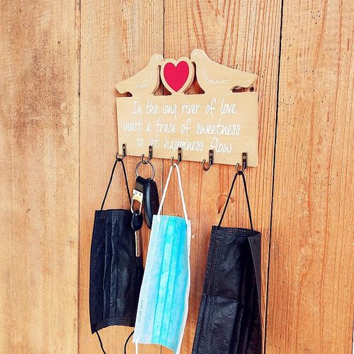 欧式玄关钥匙钩装饰挂钩创意木质家庭挂衣架衣帽钩卧室房间壁挂钩