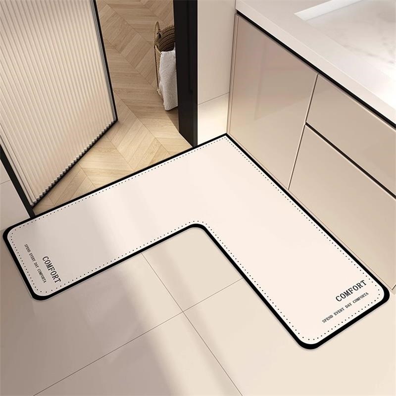 20新款l型浴室地垫卫生间门口拐角专用吸水速干防滑垫厕所地垫