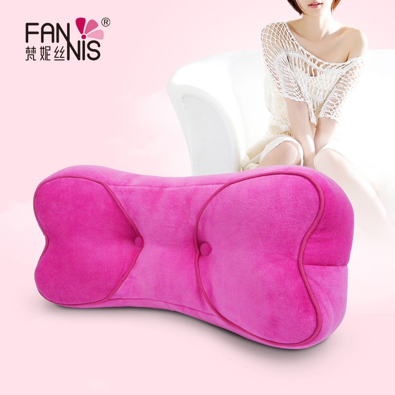 梵妮丝办公室记忆绵腰枕靠垫 爱心睡眠腰垫枕护腰靠垫