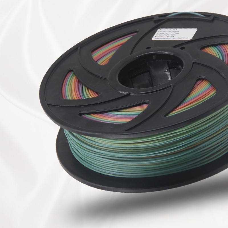 兰度 3d打印机耗材 PL 1.75mm 彩虹色 渐变色材料 3d打印笔线材