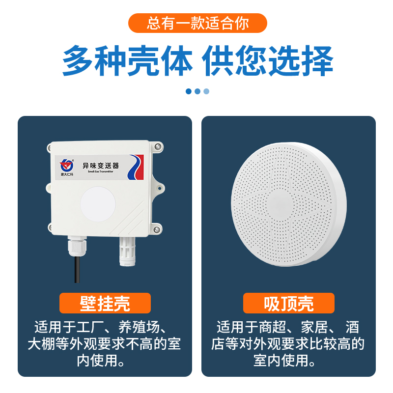 异味传感器高精度养殖公厕垃圾站臭气硫化氢氨气有害气体检测仪