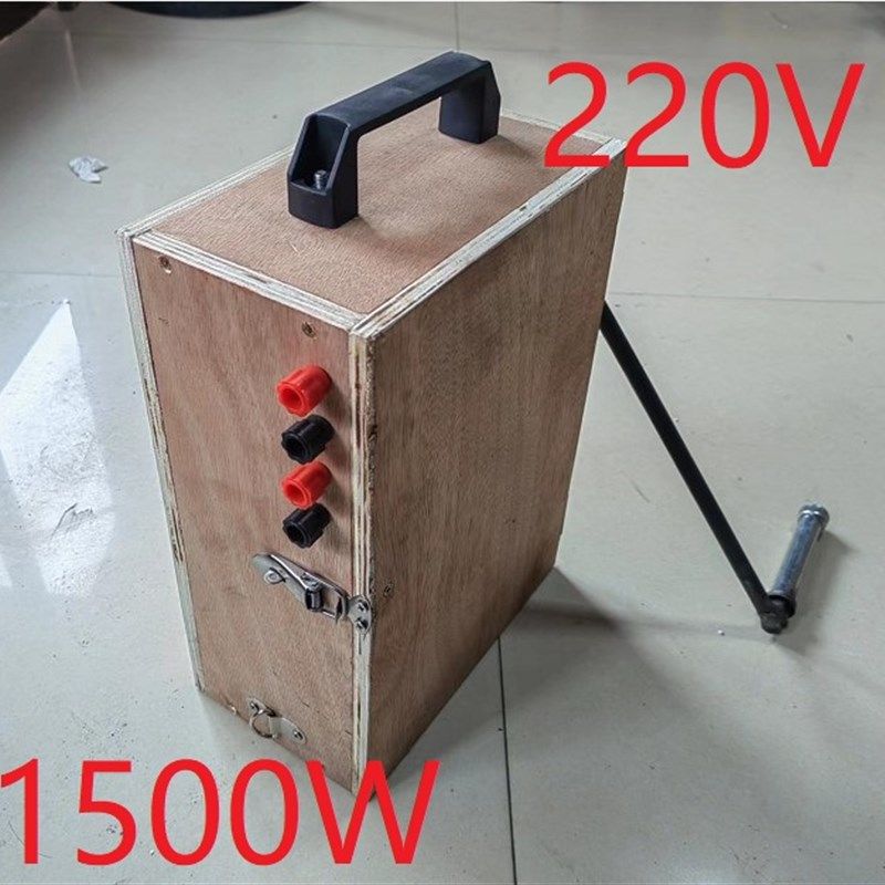 220V1500W伏手摇发电机永磁交流电恒压大功率无刷变速箱带木箱