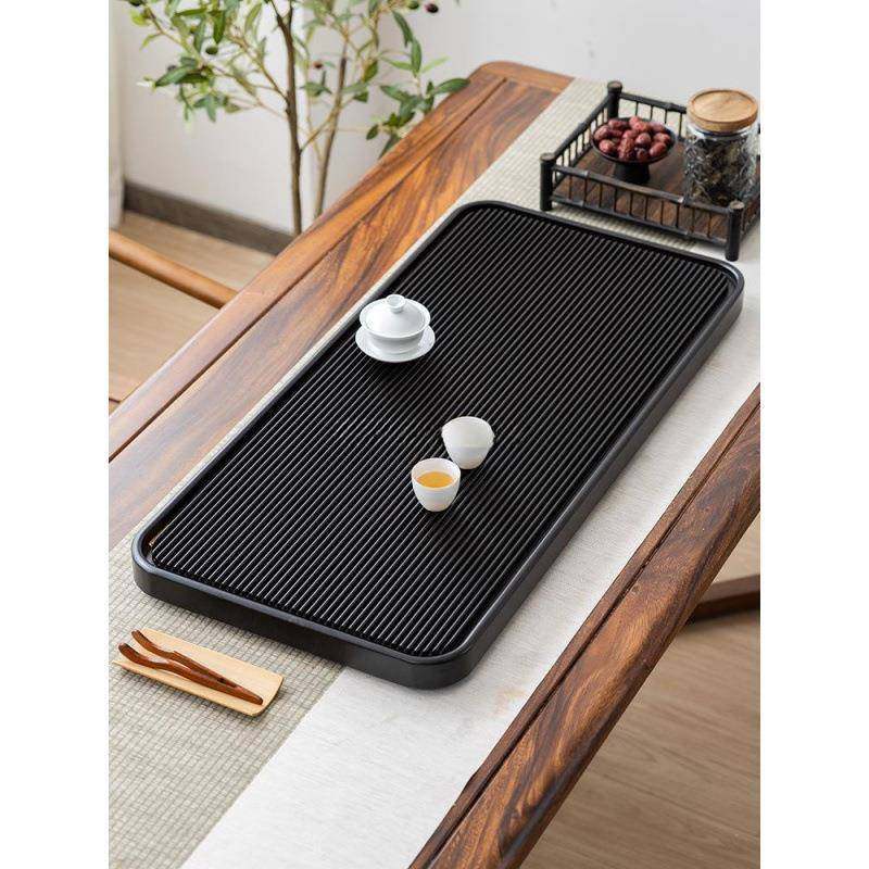 整块茶实家用排水电小PMD型干盘泡茶台办公室茶海简易功夫木木款