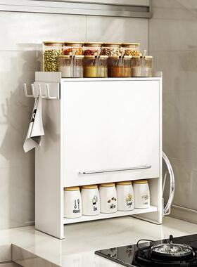 厨用房味调料收油纳盒置物架家多功能带盖盐酱醋调品密STM495封台