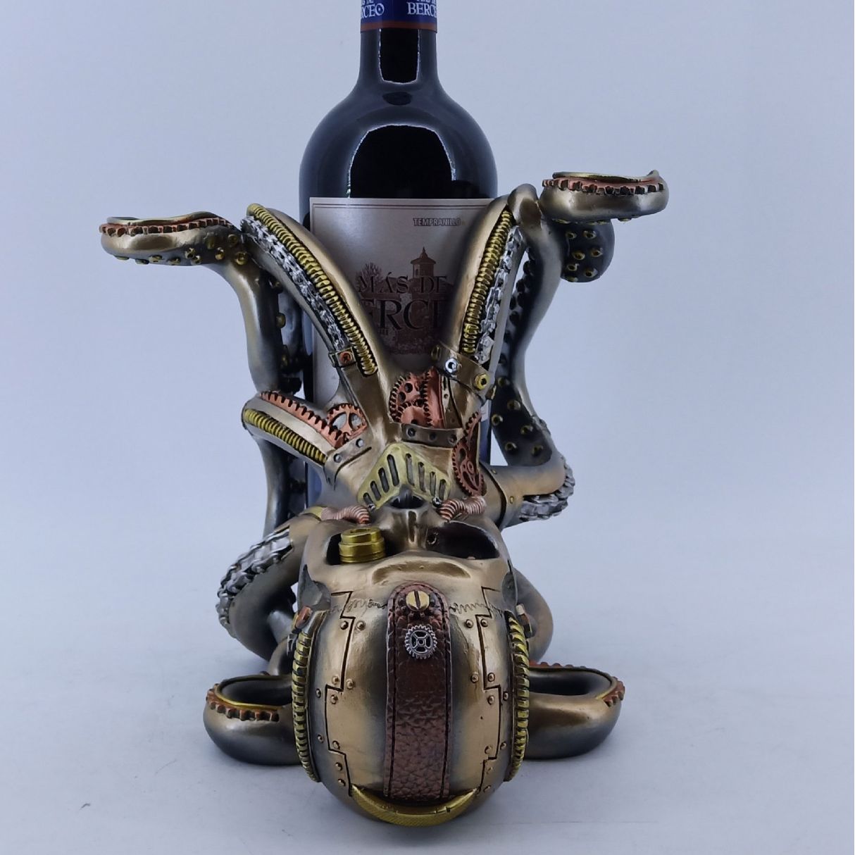 跨境摆件装饰品道具机械章鱼酒架