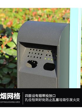 外大号户不锈钢烟灰柱落地灰缸CL-14518立式灭烟柱烟烟蒂收集烟器