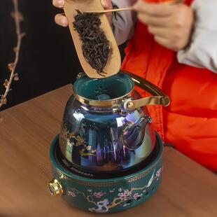 茶器茶套具装组合玻煮茶壶全动煮茶璃炉烧水壶自电陶NAI炉家用