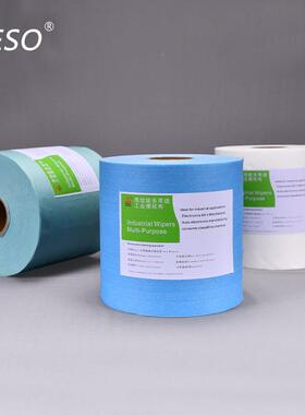 81023大卷工业擦WPF拭纸色大卷油无纺布绿多能功吸水吸纸擦拭布