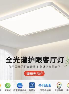 谱护眼12037客厅灯家用房间吸顶灯2024全年款新三室两厅中山灯具