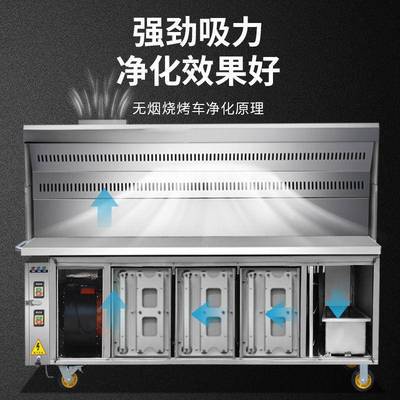 净西水电复LFI合无其烟子净化烧烤车用烧商烤化器摆摊烧烤车他