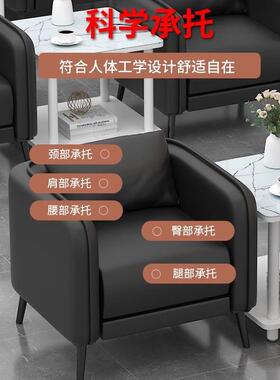 办边OLZ公室会客单沙发中间茶几组合接待洽谈商会人议室皮艺务沙