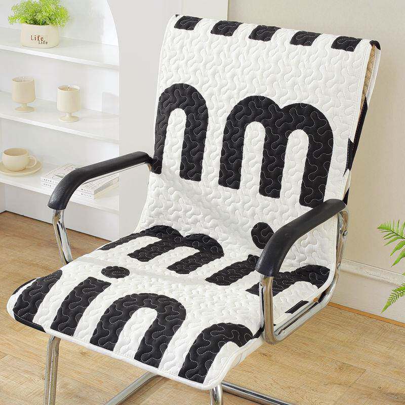 办公室久坐纯棉连体椅子垫老板椅靠垫体餐桌背一凳子屁166517股子