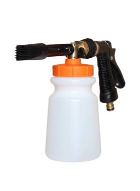 多功能量家L用橙色洗车泡喷壶1大容低压铜接头泡沫壶OLV洗沫车清