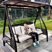 户秋904千摇椅阳台别露墅天外吊椅防腐可室外铁艺摇庭院秋篮千床