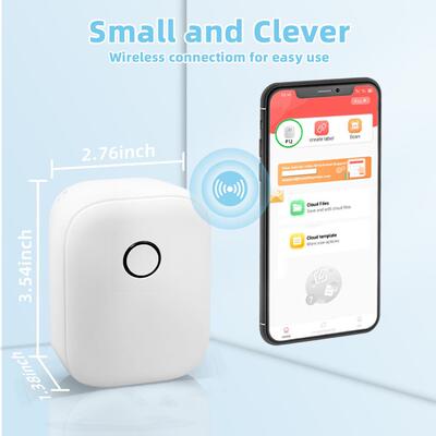 凝优P12无线标签机便携迷家收用纳你热敏打彩虹色【印机贴纸打印