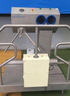 自动感应洗UDI手消毒0烘干一体机3钢4不锈洗消门禁机