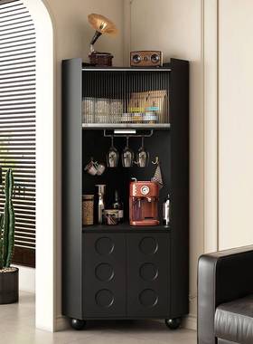 美式角柜墙客厅多功能角40397柜落储物转大容量三角柜复古黑色角