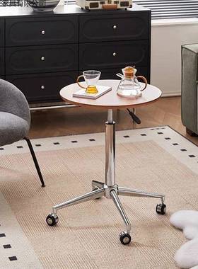 餐桌桌床边可移小动小圆桌简约餐桌ODV家用边几升降茶几简易餐小