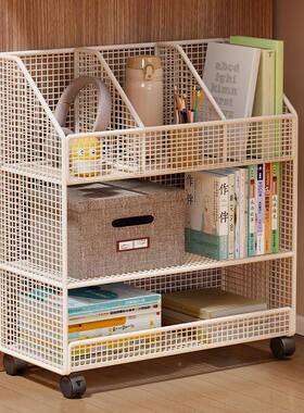 桌下架书架落置物架多层40631可移动带轮小推车办公室桌理下桌旁