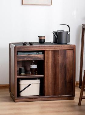 胡边桃机木茶水柜客厅移动茶台g茶柜烧水壶一71257体茶吧阳台家用
